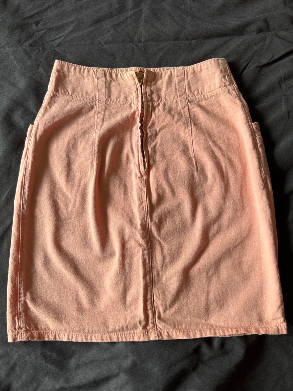 United Colors Of Benetton Peach Pink High-Waist Pencil Skirt